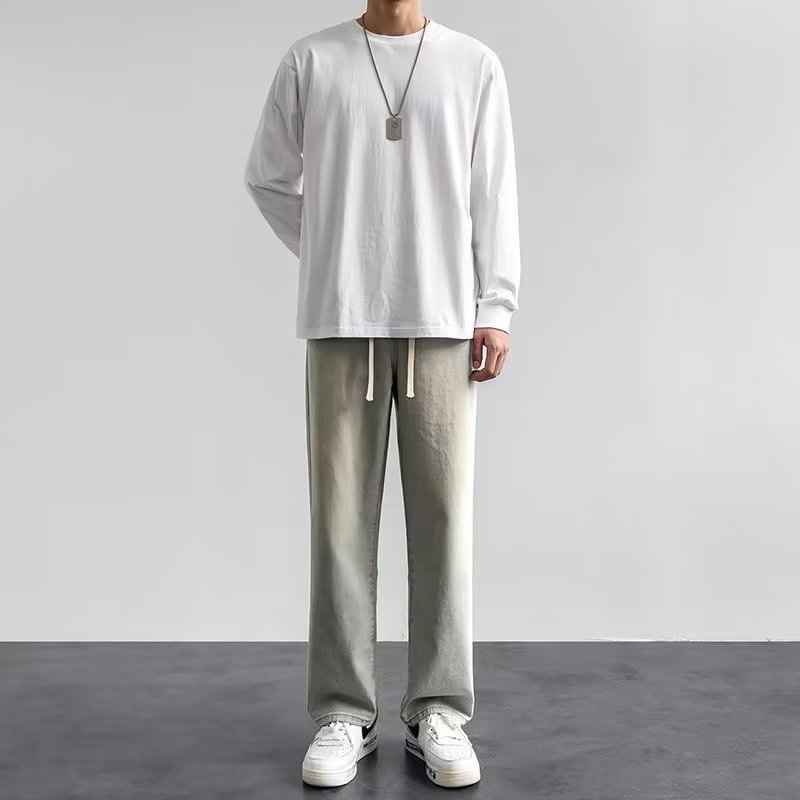 جينز رجالي كاجوال بتصميم كوري  - مراجعة Streetwear Brand Denim وسعره