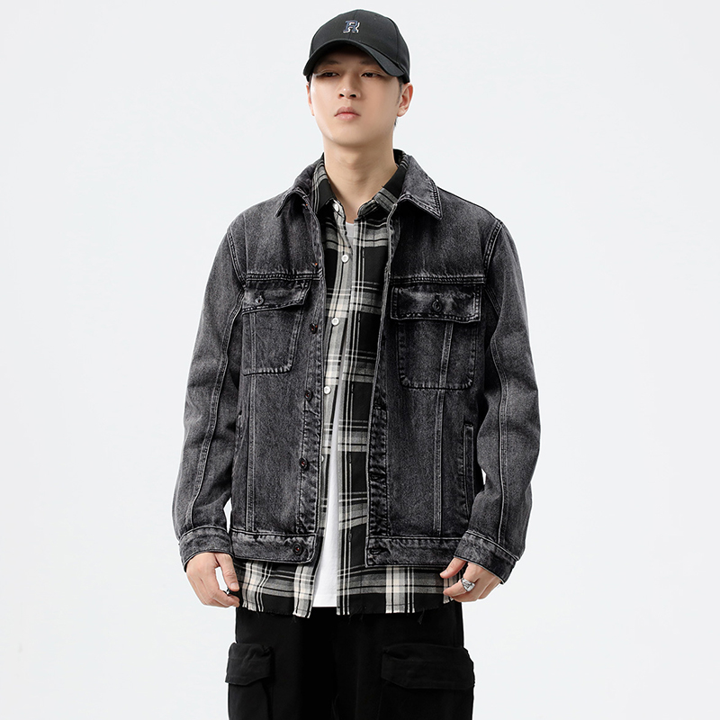 جاكيت دينيم رجالي بجيوب للعمل، - مراجعة Streetwear Brand Denim وسعره